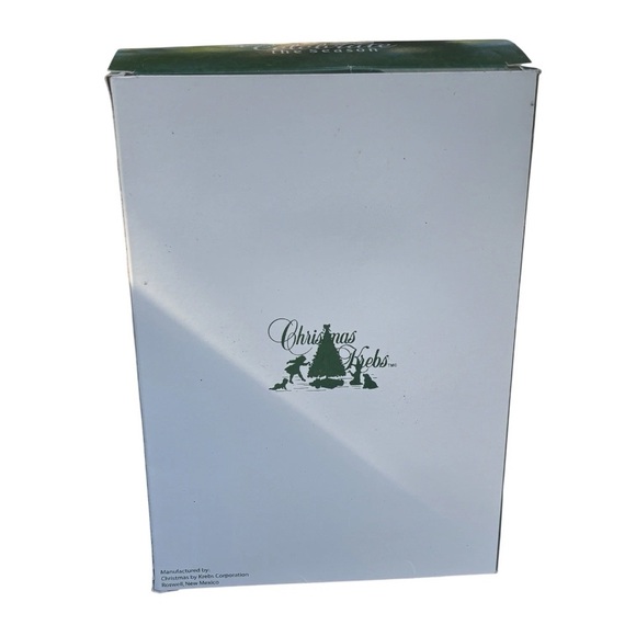 4 bell ornaments Christmas by Krebs Ornaments Glass bell Shaped sparkly - Picture 2 of 3